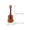 Luxshiny Miniature Guitar Model 1.37X0.51X0.19In Resin Dollhouse Musical Instrument Decoration for Mini House Crafts Photo Props view 2