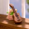 Luxshiny Miniature Guitar Model 1.37X0.51X0.19In Resin Dollhouse Musical Instrument Decoration for Mini House Crafts Photo Props view 4
