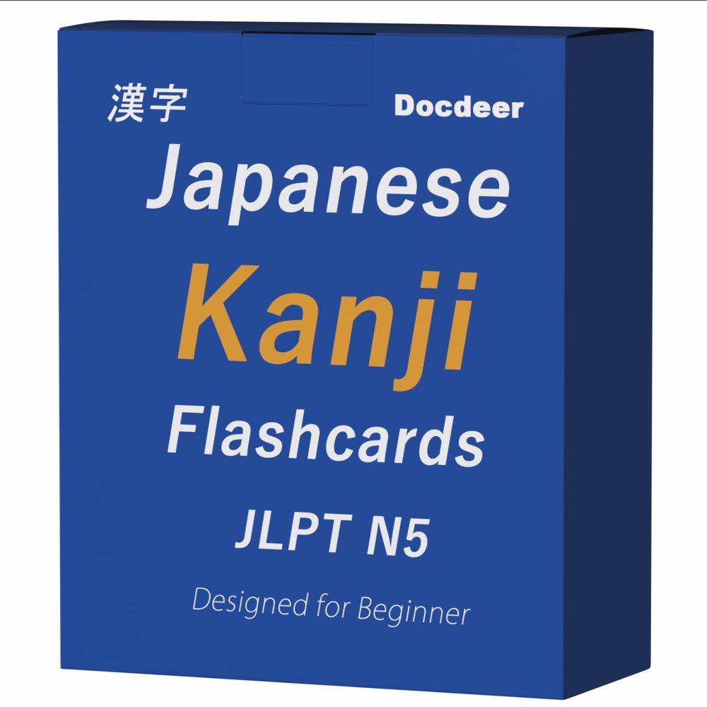 80 Easy to Remember Japanese Kanji Flash Cards for Beginners (JLPT N5)