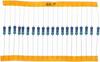 VUBBJCRS Electronic Accessories Capacitor kit 1000Pcs 1% 1/2W 0.5W Metal Film Resistor 50 Values Assorted Kit 0.1 ohm~4.7M ohm Capacitor capacitors view 4