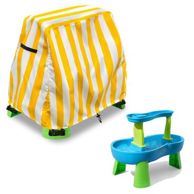 Aacabo Kids Water Table Cover Fit Rain Showers Splash Pond Water Table,Waterproof Dust Proof Anti-UV Outdoor Toys Cover-Cover only
