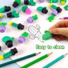 30 pcs Plant Erasers for Kids Classroom PrizesPuzzle Eraser 3D Take Apart Cactus Pencil Erasers for Kids Classroom Prizes, Class Treasure Box,Game Rewards,Party Favors view 3