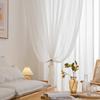 Modern Blackout Curtains Window for Living Room Thick Curtains for Bedroom High Shading Drapes Home Decor Black Curtains-White Tulle,Custom Made,4.Pencil Pleat view 1