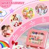 Jewelry Girl Toys for Ages 3-8, Adjustable 28 Lovely Rings for Kids, Clip On Earrings in Gift Box, 3 4 5 6 7 8 Year Old Girls Christmas Birthday Gifts, Toddler Toy for Princess Dress Up, Party Favor view 3