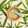 Munchkin BambouTM Bamboo Suction Bowl, Silicone Spoon and Divided Suction Plate - Eco-Friendly Baby Mealtime Set view 4