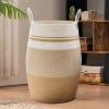 105L Extra Large Woven Laundry Hamper Basket with Heavy Duty Cotton Rope Handles for Clothes and Toys in Bedroom, Nursery Room, Bathroom view 1