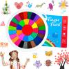 36 Color Washable Finger Paint Set,Kids Funny Fingers Painting with Book,Art Drawing Supplies for Painting DIY Crafts,Gifts,Early Learning view 1