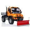 wheelfun 1/10 U423 4X4 RC Hydraulic Off-Road Vehicles Model RC Rock Crawler Car with Snow Blade Metal Bucket 2-Speed Transmission Light Sound ST8 Remote Controller view 3