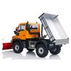 wheelfun 1/10 U423 4X4 RC Hydraulic Off-Road Vehicles Model RC Rock Crawler Car with Snow Blade Metal Bucket 2-Speed Transmission Light Sound ST8 Remote Controller view 4