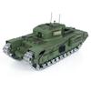 wheelfun 1/16 TD RC Battle Tank Plastic for Churchill Mk.VII RC Electric Infantry Fighting Vehicles 320Turret Rotation Light Sound Smoke Unit(Pro-Edition-Army Green) view 2