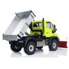 wheelfun 1/10 U423 4X4 RC Hydraulic Crawler Car Model RC Off-Road Dumper Car with Snow Blade Metal Bucket 2-Speed Transmission Light Sound ST8 Remote Controller view 4