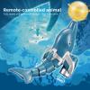 GoolRC Remote Control Dolphin, 2.4GHz High Simulation RC Dolphin Boat for Lake River & Pool, Great Gift RC Boat with Dolphin Head Ball Rotation for Teens view 2