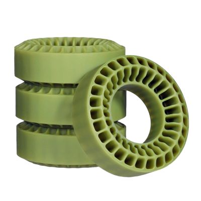 Silicone Rubber Tires Foam Inserts for 1/18 1/24 RC Crawler Fit for 1.0 inch 59-62mm*24mm Wheel Tires (4pcs Green)