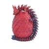 EXQDYNM 3D Printed Dragon Egg Toy 12" Crystal Articulated Dragon with Eyes Decor Collectible view 1