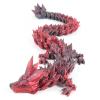EXQDYNM 3D Printed Dragon Egg Toy 12" Crystal Articulated Dragon with Eyes Decor Collectible view 2