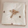 BuLuTu Washed Cotton Toddler Girls Boys Quilt Soft Breathable Baby Summer Quilt Blanket Cute Little BearPattern Toddler Bed Blanket, Lightweight, Machine Washable, 59x47 Inches, No Pillow view 3
