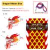 Oracra Dragon Poi Flowy Dragon Body Ribbon Streamer Set, Outdoor Lawn Wulong Dancer, Real-Like Dragon Props for Beach, Square Play, Juggling Shaking Poi Set (Size : 6 m/19.6ft Long) view 2