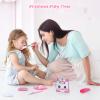 PERRYHOME Cute Kids Makeup Set Unicorn Washable Makeup Kit for Girls 3-12 with Mini Coin Purse - Real Cosmetic Non-Toxic Toddler Makeup Kit-Unicorn Toys for Girl - Birthday Unicorn GiftWhite view 4