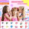 HAJUS Kids Jewelry for Girls, 28 Pcs Unicorn Toys for Girls Age 4-6, Girl Toys Play Rings Necklaces Bracelets, Costume Jewelry for Girl, Princess Party Birthday Christmas Gifts for 2 3 4 5 6 view 3