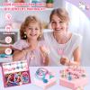 HAJUS Kids Jewelry for Girls, 28 Pcs Unicorn Toys for Girls Age 4-6, Girl Toys Play Rings Necklaces Bracelets, Costume Jewelry for Girl, Princess Party Birthday Christmas Gifts for 2 3 4 5 6 view 4