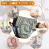 YFJBDKS Breathable Cotton Diapers are Not Wet and Leak Proof,Unisex Waterproof Incontinence Adult Diaper,Reusable Diaper Pants,for The Elderly, Disabled, Postpartum,4 Pieces,L view 3