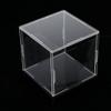 Clear Acrylic Display Case, Showcase for Collectibles, 4 Sided Museum Box Organizer with Black Base 10x10x10cm, Ideal for Toy Figures and Car Models view 4