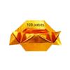 100 pieces Ancestral Money Joss Paper Nether World Gold and Silver Ingots Foldable Paper Handmade Sacrificial Supplies (100 pieces golden) view 1