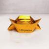 100 pieces Ancestral Money Joss Paper Nether World Gold and Silver Ingots Foldable Paper Handmade Sacrificial Supplies (100 pieces golden) view 2