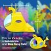 ZhuZhu Aquarium Submarine + Motorized Fish Toy (Blue Tang) view 3