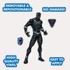Wall Palz Marvel Black Panther Wall Decal - 29" Augmented Reality Black Panther Bedroom Decor Peel and Stick Vinyl Wall Stickers view 2