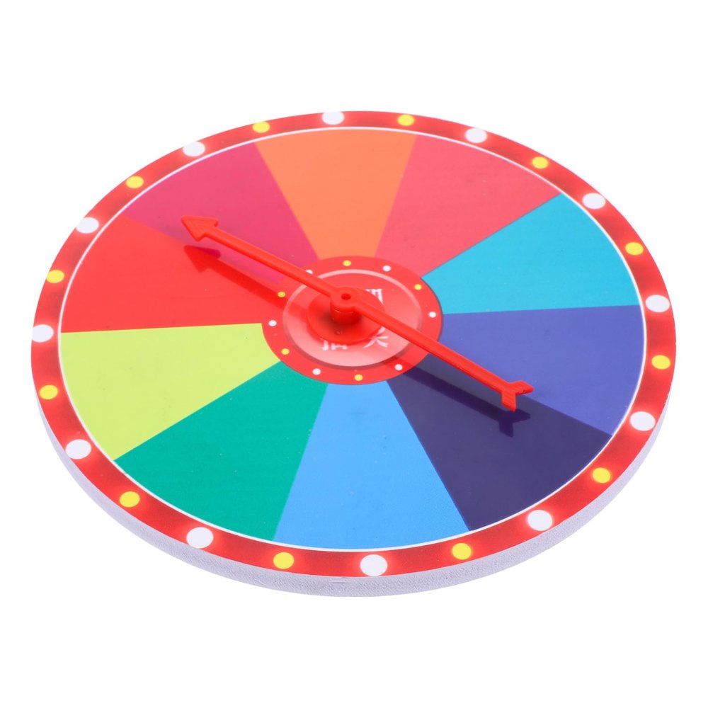 Alipis Prize Wheel Raffle Game Turntable for Parties Family Gatherings Events Engaging Game Prop Unique Design for Fun and Excitement