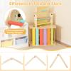 Costzon Climbing Toys for Toddlers, Foldable Montessori Wooden Arch Climber Ladder with Sliding Ramp, Play Table, Multi-Combination Methods, Kids Triangle Climber Play Gym Set for Boys Girls Present view 2
