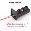 DAGIJIRD 3V DIY Train Signal Lights Miniature Traffic Lamp 1:87 Scale for Train Layout Decoration, 5PCS view 2