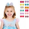 EleMirsa 24 Pairs Clip On Earrings Little Girl Party Favor Princess Clip on Earrings Dress Up Pretend Play Earrings for Little Girl Kids Toddlers Jewelry Set view 2