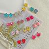 EleMirsa 24 Pairs Clip On Earrings Little Girl Party Favor Princess Clip on Earrings Dress Up Pretend Play Earrings for Little Girl Kids Toddlers Jewelry Set view 4