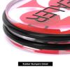QWORK Casino Quality Dealer Button Set - 3" Diameter, 3/4" Thickness Clear Acrylic with Red Peach Heart, Engraved Dealer - Heavy-Duty with Rubber Bumpers, 2-Pack for Poker Nights and Tournaments view 4