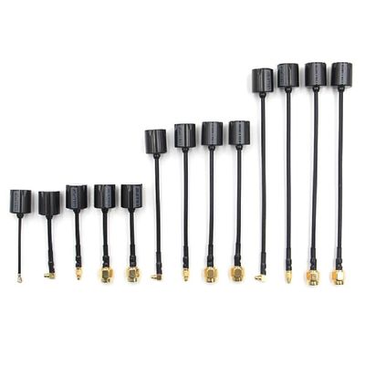 Generic New Micro Lollipop 5.8G RHCP Image Transmission Antenna 65/105/145MM SMA/RP-SMA/MMCX/UFL for RC FPV Racing Drones DIY Part (100mm RHCP ANG-RPSMA)