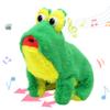 Hopearl Jumping Croaking Frog Interactive Electronic Pet Leapfrogging Plush Toy with Sounds and Movements Animated Stick Out Tongue Frog Gifts for Toddlers Birthday, 6'' view 1