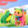 Hopearl Walking Cat Interactive Electronic Pet Plush Kitty Toy with Sounds and Movements Animated Meow Shake Head Wiggle Tail Gifts for Toddlers Birthday, Rainbow, 7'' view 4
