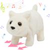 Hopearl Walking Polar Bear Interactive Electronic Pet Plush White Bear Toy with Sounds and Movements Animated Shaking Head Gifts for Toddlers Birthday, 9'' view 1