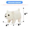 Hopearl Walking Polar Bear Interactive Electronic Pet Plush White Bear Toy with Sounds and Movements Animated Shaking Head Gifts for Toddlers Birthday, 9'' view 2