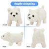 Hopearl Walking Polar Bear Interactive Electronic Pet Plush White Bear Toy with Sounds and Movements Animated Shaking Head Gifts for Toddlers Birthday, 9'' view 3