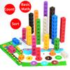 BenBen 100 pcs Math Cubes, 15 Activity Cards, Number Counting Blocks, STEM Educational Toy Gift, Homeschool Preschool Kindergarden Math Learning Supplies for Kids Ages 3-8 view 2
