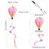 3 Pack Rainbow Hot Air Balloon Wind Spinner Garden Pinwheels Whirligigs Wind Spinner Decorations Outdoor Hanging Decor Lawn Yard Windsock Ornaments view 2