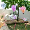 3 Pack Rainbow Hot Air Balloon Wind Spinner Garden Pinwheels Whirligigs Wind Spinner Decorations Outdoor Hanging Decor Lawn Yard Windsock Ornaments view 4