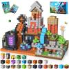 150PCS Magnetic Blocks - Magnet Building Blocks, Stacking Magents Cubes Toys Forest Dark Castle Set, STEM Montessori Sensory Toys for Kids Boys and Girls Ages 3 4 5 6 7 8 9 10 Easter Birthday Gifts view 1