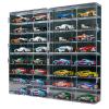 1/64 Scale Model Car Display Case, 8 Slots Clear Display Box with Door, Plastic Car Model Display Boxes, Stackable Toy Car Display Boxes, Toy Car Protector Case, Dustproof Protection Showcase for Cars view 4