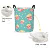 Foruidea Popcorn Laundry Basket,Laundry Hamper,Collapsible Storage Bin, Oxford Fabric Clothes Baskets,Nursery Hamper For Home,Office,Dorm,Gift Basket view 2