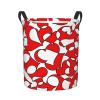 Foruidea Valentine Hearts Laundry Basket,Laundry Hamper,Collapsible Storage Bin, Oxford Fabric Clothes Baskets,Nursery Hamper For Home,Office,Dorm,Gift Basket view 1