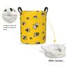 Foruidea Yellow Bee Summer Laundry Basket,Laundry Hamper,Collapsible Storage Bin, Oxford Fabric Clothes Baskets,Nursery Hamper For Home,Office,Dorm,Gift Basket, Medium view 2
